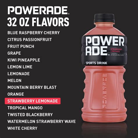 Powerade Strawberry Lemonade Nutrition Facts Besto Blog