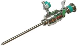 SI Rudra Laparoscopic Trocar Cannula 3mm Stainless Steel Reusable