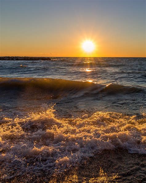 Erie Sunset Presque Isle Erie Pa Lee Markowitz Flickr