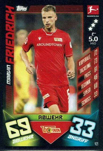 MATCH ATTAX 19 20 Bundesliga 2019 2020 Mappa Base Mappa No 421 Marvin