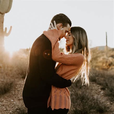 Sunrise Desert Couples Session In Phoenix Arizona Photo By Erika