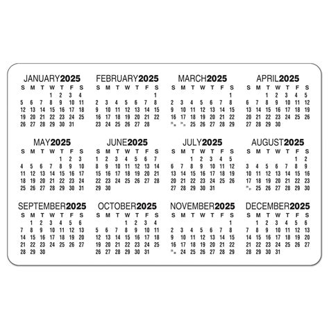 Discover Card Categories Calendar 2025 Printable - Bella Yasmin