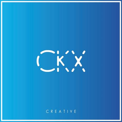 CKX Premium Vector último diseño de logotipo Diseño creativo de