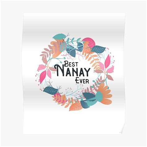 Filipino Mother Nanay Tropical Flower Poster By Neadski Redbubble