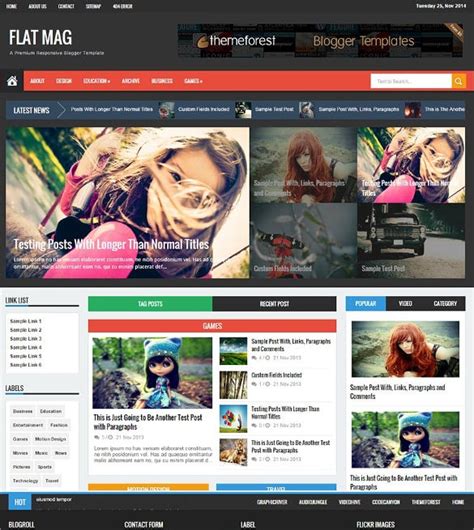 Template Blog Responsive Seo Gratis Denah