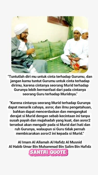 Nasehat Habib Umar Bin Hafidz Tuntutlah Dirimu Untuk Cinta Kepada