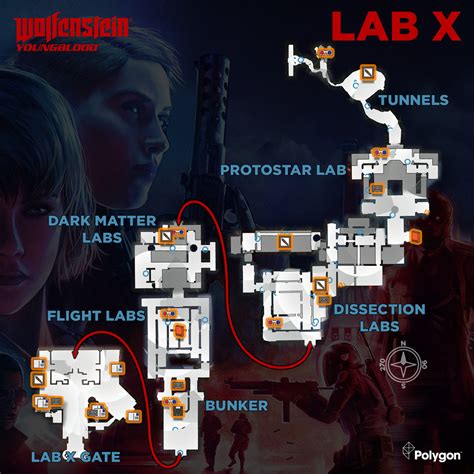 Wolfenstein: Youngblood Lab X collectibles map and guide - Polygon