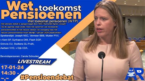 Live Wet Toekomst Pensioenen Wtp Pensioendebat Debat Over Nieuwe