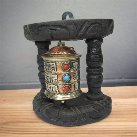 Dharma Mantra Prayer Wheel Tibetan Wall Mounted Prayer Wheel