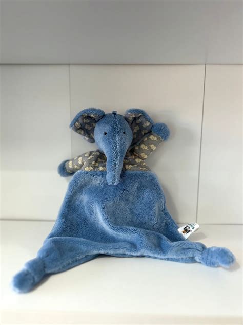 Retired Jellycat Indigo Ellie Elephant Soother Blue Elephant Plush Soft Baby Toy Blankie - Etsy