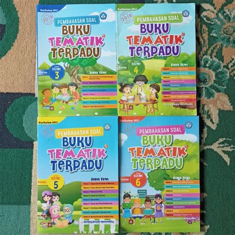 PEMBAHASAN SOAL BUKU TEMATIK TERPADU UNTUK SD MI KELAS 3 6 KURIKULUM