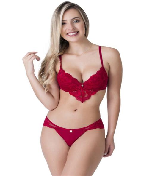 Conjunto De Renda Sensual Yanka Jackie Lingerie