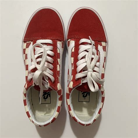 Vans Old Skool Red Checkerboard - Gem