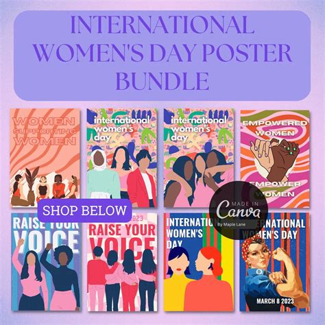 Poster Bundle International Women's Day IWD Posters - Etsy