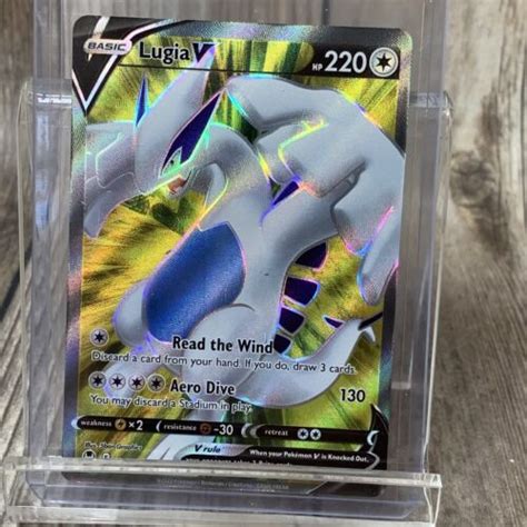 Lugia V Full Art 185 195 Ultra Rare Silver Tempest Pokemon TCG Near