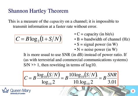 signal - What is the derivation for Shannon Hartley theorem ...