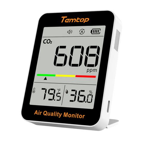 Temtop C1 CO2 Monitor Indoor air Quality Monitor Portable CO2 Detector