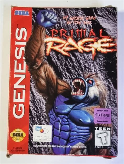 Primal Rage Sega Genesis Original Con Caja Museum Games