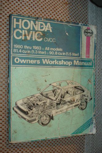 Find 1980 1983 Honda Civic Service Manual Shop Book 1981 1982 Haynes Repair In Carl Junction