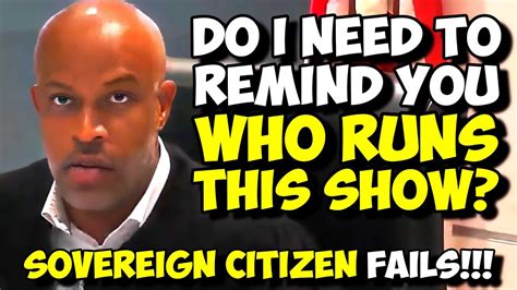 Sovereign Citizen Demands Judge Resolve His Case Judge Reminds Him Who