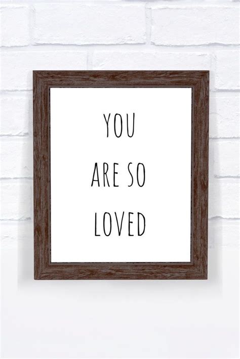 You Are So Loved Printable Wall Art Nursery Wall Art Nursery Decor Wall Art Instant Download