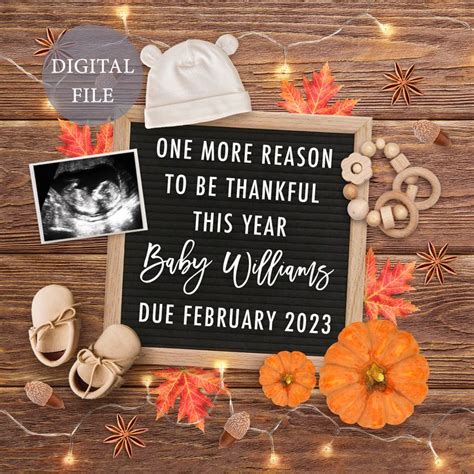 Pre K Pregnancy Announcements Thanksgiving Pregnancy Announcement