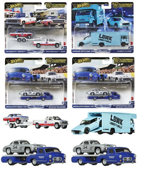 楽天ブックス ホットウィール Hot Wheels チームトランスポート アソート 2台組4セット入り BOX販売 乗り物おもちゃ ミニカー 3歳から マルチ 987C FLF56