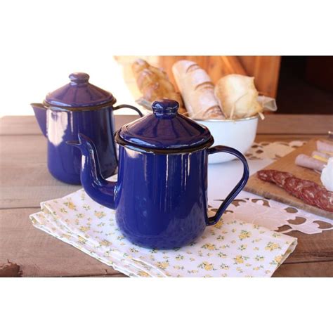 Bule para Café Tradicional Esmaltado Azul 1 5 L Ewel Primolare