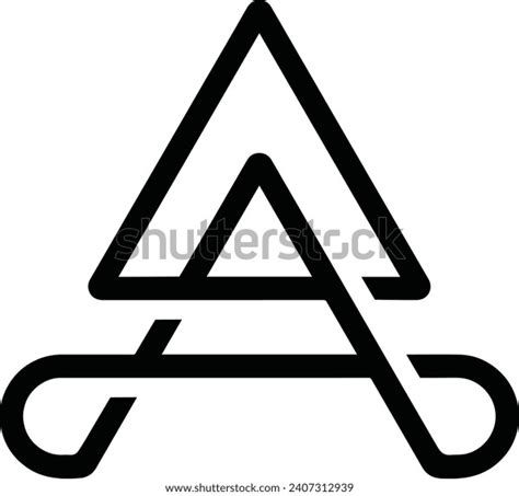 Aa Vector Logo Illustrator Design Stock Vector (Royalty Free) 2407312939 | Shutterstock