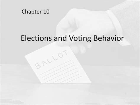 Elections And Voting Behavior Ppt Download