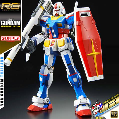 Premiumbandai® Real Grade Rg Rx 78 2 Gundam Team Bright Custom