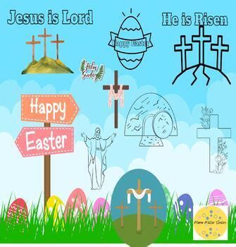 Happy Easter Religious Clip Art