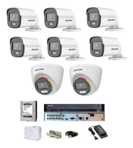 Kit Dvr Ch Hikvision Colorvu Fonte A Mcm Hd T