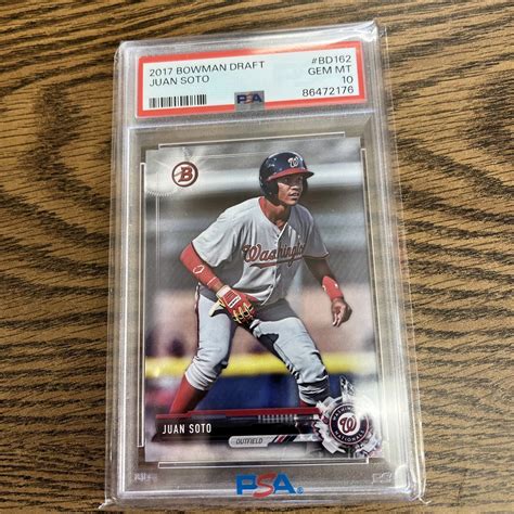 Juan Soto Bowman Draft Bd Base Psa Price Guide Sports