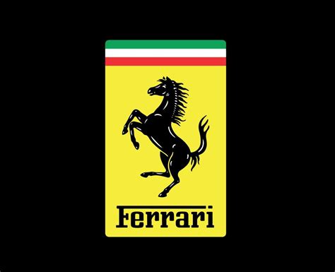 Ferrari marca logotipo símbolo Projeto italiano carro automóvel vetor