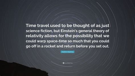 Stephen Hawking Time Travel Quotes - Aimee Atlante