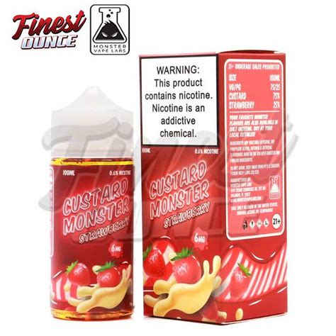 Custard Monster Strawberry Freebase 100ml His Custard … Flickr