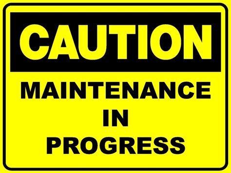 Monkey Wrench Dangerous Signage Maintenance Progress Quick