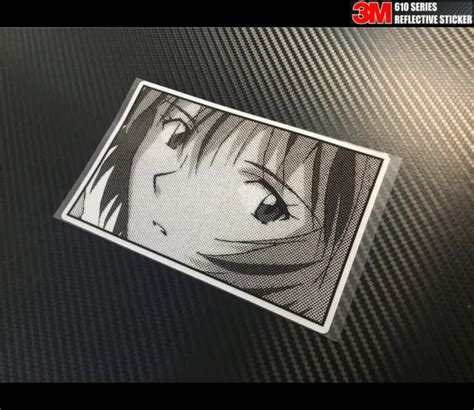 Reflective Evangelion Eva Rei Ayanami Anime Jdm Car Sticker E28 Eur 8