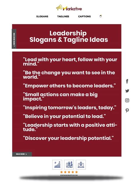 125 Best Leadership Slogans To Grab More Attention Markative