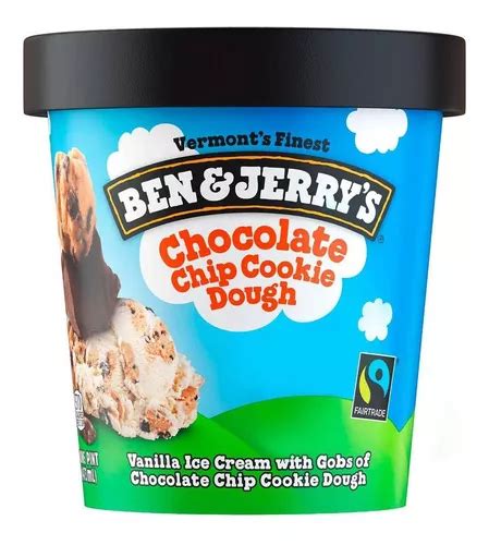 Helado Ben And Jerrys Chocolate Chip Cookie Dough 473ml Mercadolibre