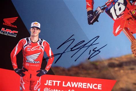 JETT LAWRENCE #18 Signed 2023 HRC HONDA Poster - Supercross MX - Brand ...