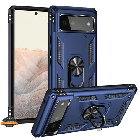 For Google Pixel A Shockproof Hybrid Dual Layer Pc Tpu With Ring