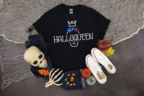 Halloqueen Shirt Halloween Shirt Funny Halloween Shirt Etsy