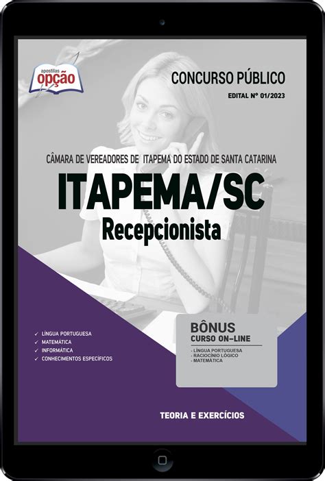 Apostila C Mara De Itapema Sc Em Pdf Recepcionista