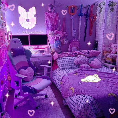 Video Gaming Room Ideas Kawaii Bedroom Chambre Deco Ado Relooking