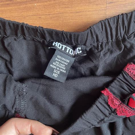 Hot Topic Lolita Goth Bow Skirt Size Is U S Depop