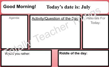 Morning Meeting Templates And 100 Community Circle Questions TPT