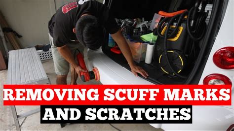 How To Remove Paint Scuffs Or Scratches On Car Paint Youtube