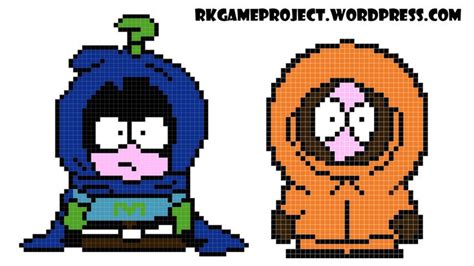 south park Kenny McCormick | Animacion, Pixel art, Bordado